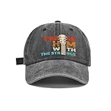 Praise Him with Strings Christian Electric Guitar Player Baseball Cap Retro Adjustable Sun Dad Gift Hats for Men Women