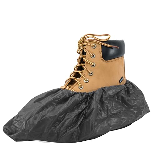 Provizio Supply Waterproof Shoe Covers Disposable Non Slip Extra Large Boot Cover - (40 Pairs) (Black) - Thumbnail 6