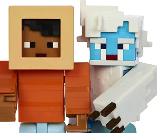 Mattel Minecraft Game, Creator Series Action Figures and Accessories, Camp Enderwood Steve and Mob Figures, Collectible Gift for Kids, HLP58 - Image 3