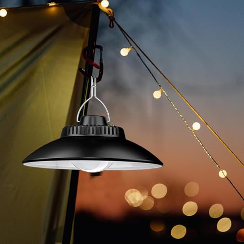 Lampe de camping rechargeable pour ne plus manquer de lumière en suspension extérieure