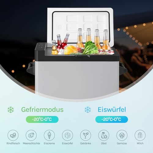  WOLTU Kühlbox Auto 60L - CoolBox für LKW, Strand & Picknick - Dual Zone Kühlschrank
| WOLTU Kühlbox Auto 60L - 12V & 23