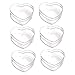 MUCKLILY Gift Boxes 6pcs Boxes heart box transparent box small treat boxes Souvenir clear candy boxes packing box Storage Box Acrylic party treats containers ring snack box Jewelry Boxes