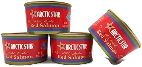 WILD CAUGHT ALASKA RED SALMON by ARCTIC STAR (Four 7.5oz Cans)