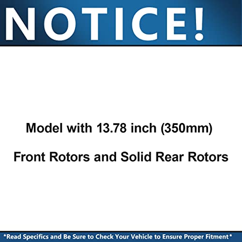 Image of Detroit Axle - Brake Kit for 2012-2015 Nissan Armada 2011-2015 TITAN Drilled & Slotted Brake Rotors Ceramic Brakes Pads Replacement Front and Rear