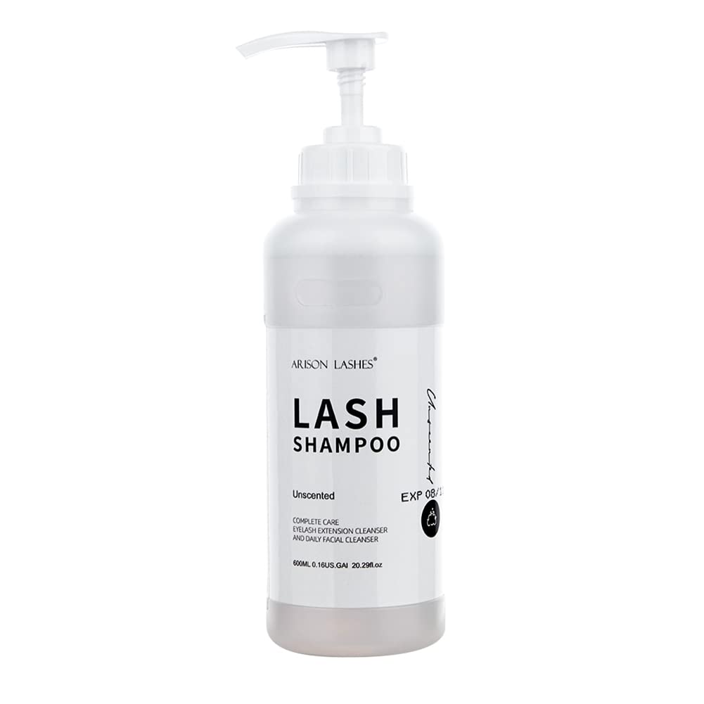 Shampoo, shampoo per ciglia per extension ciglia, detergente per ciglia, detergente per ciglia, 600 ml