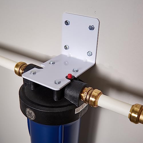 Image of Bundle of GE Heavy Duty Whole House Water Filtration System, Reduces Sediment, Rust & More, Install Kit Included + GE Whole House Advanced Filter Reduces Chlorine, Sand & Sediment, High Flow