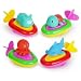 BOLEY 4-pack Pull String Animal Surfer Bath Toy Set for Toddler, Kids's Water Party and Bathtub Fun!