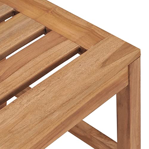 Chaises salle à manger bois teck lot de 2 terrasse pelouse ferme durable - 8