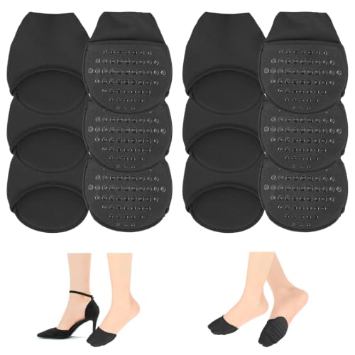 Image of YUXIANLB Ball of Foot Cushion Socks, Women's Toe Cover with Padding, Toe Topper Socks