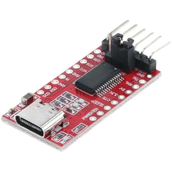 AZDelivery 1 x adapter szeregowy USB-C na TTL do 3,3 V i 5 V kompatybilny z FT232RL kompatybilny z Arduino wraz z e-bookiem!