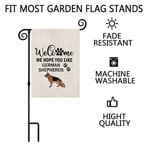 Drapeau de jardin berger allemand de qualité supérieure pour pavillon - 4