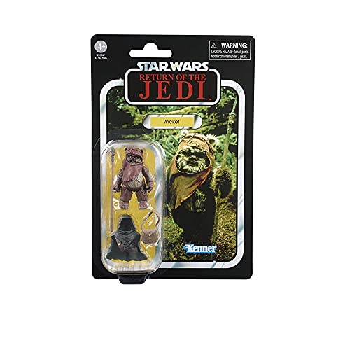 Star Wars The Vintage Collection Wicket Toy, 3.75-inch Scale Star Wars: Return of The Jedi Action Figure, Toys for Kids Ages 4 and Up