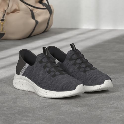 Skechers Men's Ultra Flex 3.0 Right Away Hands Free Slip-in Sneaker Loafer, Black, 112