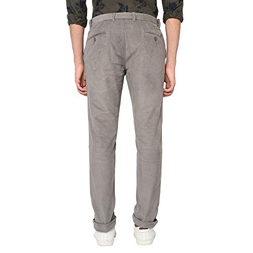 Image of Blackberrys Men's Cotton Slim Fit Casual Trousers