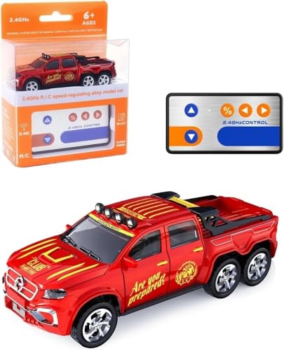 Image of Bestie toys Remote Control Small Car, 1:64 Scale Off-Road RC Car, USB Rechargeable 2.4GHZ Three Speed Indoor Alloy Vehicle for Kids (Beenz X-Class Mixcolor)
