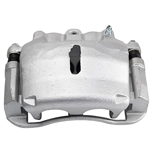 Image of TRQ Front Brake Caliper Set Zinc Coated Brackets Hardware Compatible with 2004 Ford F 150