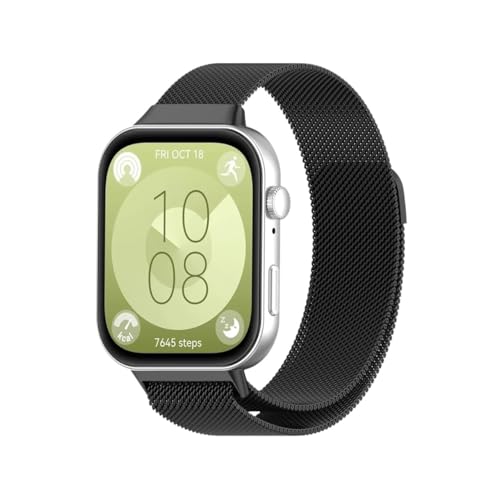 [LOKLNEYK] �ɓK������Huawei Watch Fit 3/4/4 pro/Fit 4/3�ɓK������������~���l�[�[���[�v�X�g���b�v(Black,For Huawei Fit 4 pro)