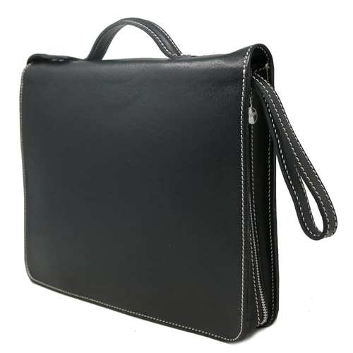 Venezia Full Grain Leather Laptop Case Portfolio Briefcase Attache2