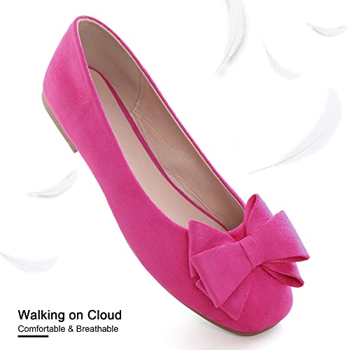 Image of Dear Time Women's Flats Shoes Bowknot Dressy Ballets Loafers Wedding Business Casual Walking Shoes