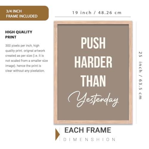 Image of kotart Inspired poster Motivational Quotes | Wall Hanging frames for Living Room | Bedroom | Office | Gift | Decoration Home | Painting Decor Set of 6 Multicolo (19X25 Inch, G)