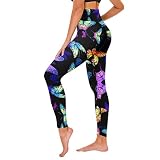 Sport Leggings Damen Push Up Kompression Shape Leggings Blickdicht Bunt Leggins Gym Boom Booty Shaping Leggings Lang Yogahose Sporthose Laufhose Polyester Trainingshose Stretch Hosen Fitness