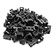 E-outstanding 100-Pack Black 4.5mm Width Cable Tie Saddle Type Mount Base Wires Holder Plastic Cord Management