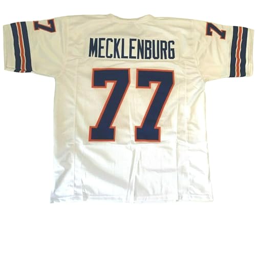 Generic Karl Mecklenburg White Jersey Stitched Custom Football New No Brand/Logos (US, Alpha, XX-Large, Regular, Regular, White)