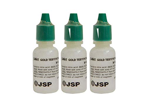 3 Bottles 14K Gold Metal Test Acid Karat Testing Liquid Solution Jewelry Tester