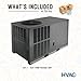 HVAC365 2 Ton 24,000 BTU 13.4 SEER2 Heat Pump Package Unit – All-in-One AC & Heater System | R-32 Refrigerant | 208/230V | High-Efficiency HVAC | Residential & Commercial | HPH32431