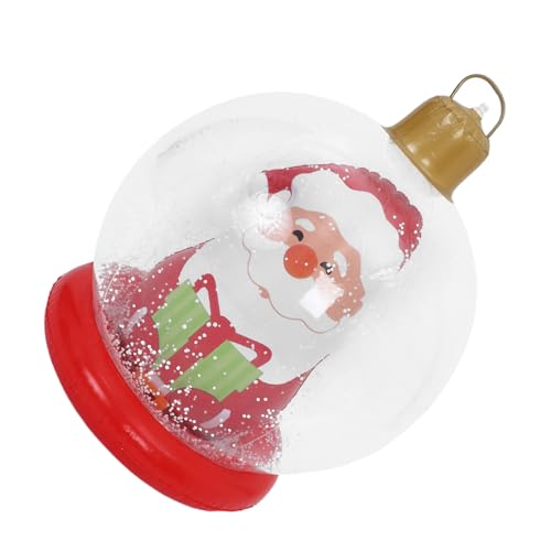 NUOBESTY Light up Inflatable Christmas Ball Giant Outdoor Blow up Bauble Base Glowing Decoration for Festive Garden Party
