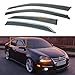 Fits for 2006-2010 VW Jetta Mk5 4 Door Sedan Chrome Trim Smoke Tinted Window Visors Rain Guards Deflectors
