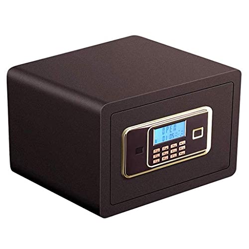 Small Numeric Keypad Coffre-Fort Électronique Bronze 35x25x25cm à Clé de Secours
