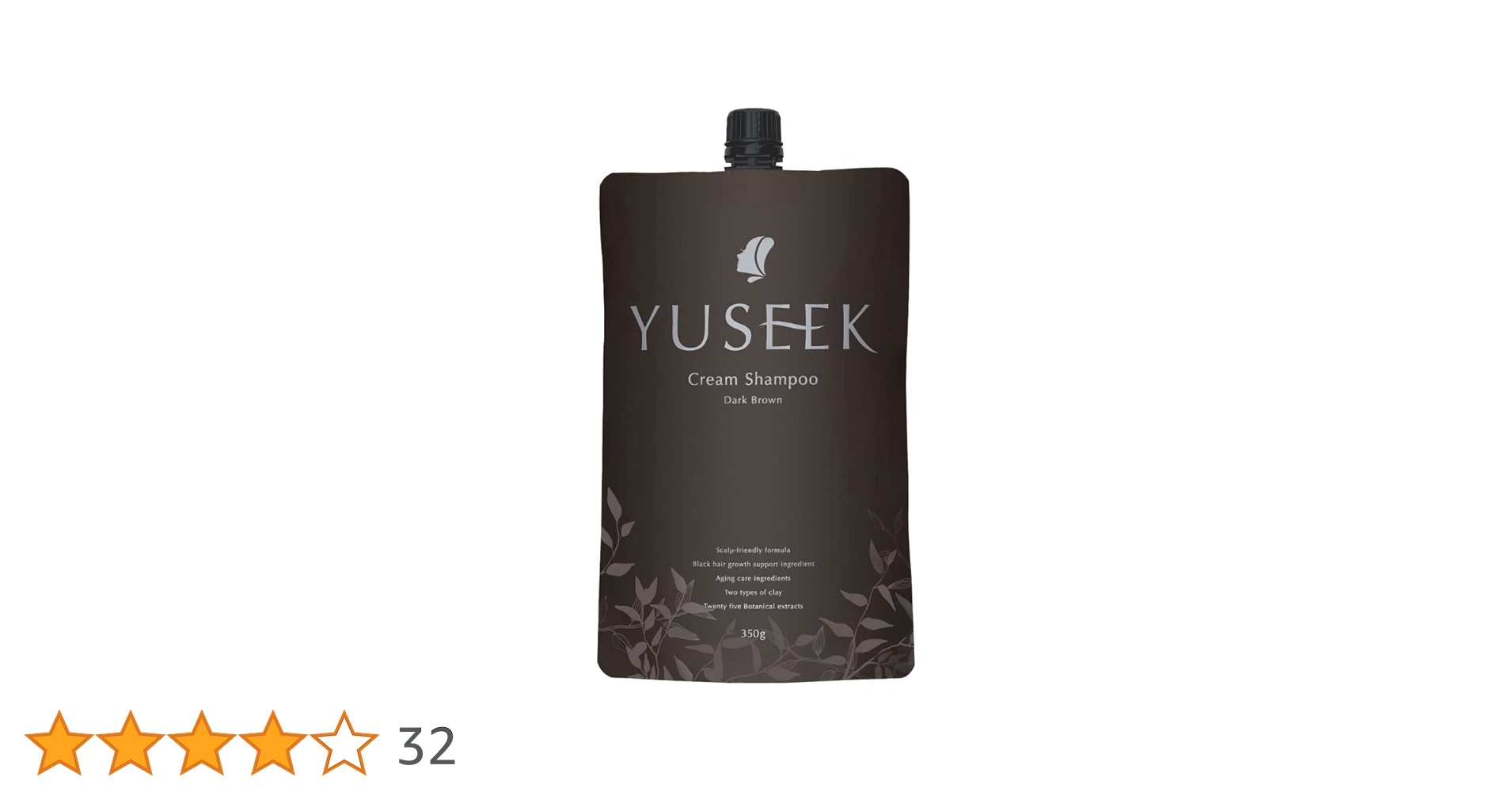 YUSEEK Cream Shampoo ダークブラウン 350g YUSEEK Cream Shampoo ダークブラウン 350g 2個セット - メルカリ