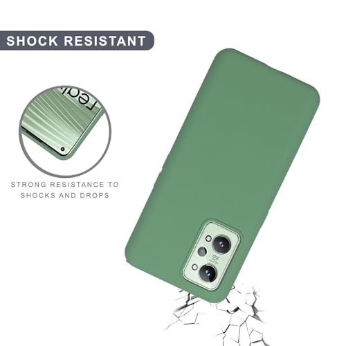 Image of SPRIG Compatible with Realme GT 2 Premium SilkTone (Liquid Silicone) Back Cover Drop Tested Shock Proof Mobile Case for Men, Women, Boys and Girls with Camera Protection (Mint Green)