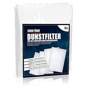 Com-Four 4x Dunstabzugshaube Filter zuschneidbar