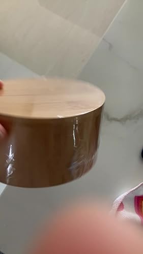 KITCHENDAO Boîte à Sel En Bambou Avec Cuillère Intégrée Pour éviter La Poussière, Bocal De Conservation Avec Couvercle Magnétique Pivotant Pour Stocker Le Poivre, Les épices Et Le Sel De Bain, 6OZ