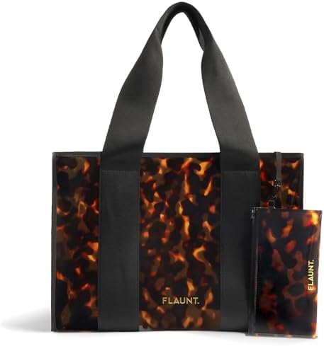 FLAUNT Everyday Tote Bag with Phone Pouch for Women - Lightweight...