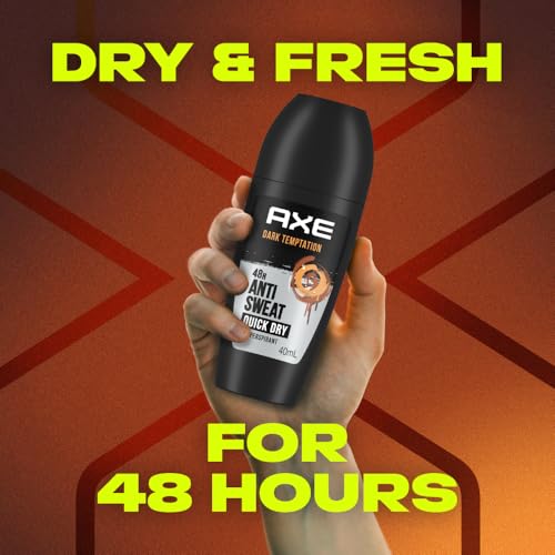 Image of AXE Dark Temptation | Anti-Perspirant Roll On for Men | 48H Anti-Sweat Protection | Quick Dry | 40 ML