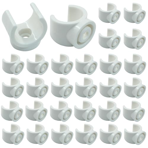 HARSKIYER 30 Pcs PEX Pipe Clamp, 3/4 Inch PVC Clips PEX Holder, Plastic PEX Mounting Bracket U Shaped Pipe Support Pipe Clamp Tools for Water Pipes, Tubing Hoses
