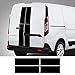 OPisuda Accessoires de décalque de Vinyle de Porte de Film décoratif d'autocollant de Jupe latérale de Voiture, pour Ford Transit