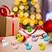 Kuanfine 60 Pcs Tiny Duck Figures Mini Resin Duck Miniature Bead Slime Charms for Dollhouse Garden Landscape Aquarium Decoration(Multicolored)