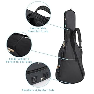 Hondank Housse de protection en éponge épaisse imperméable pour guitare acoustique électrique basse classique… - Les Beatles, Paul McCartney, John Lennon, RIngo Starr, George Harrison Hondank Housse de protection en éponge épaisse imperméable pour guitare acoustique électrique basse classique… – Image 3