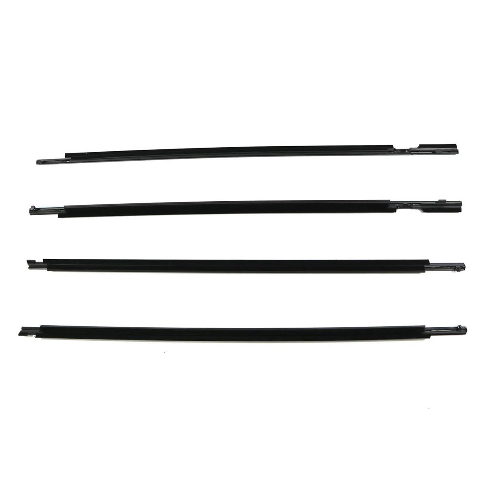 Mneueq One Color 4Pcs Car Window Weatherstrip Black For Toyota For Wish 2010-2017 75712-0M010 75711-0M010 75722-68021 75721-68021 Rubber