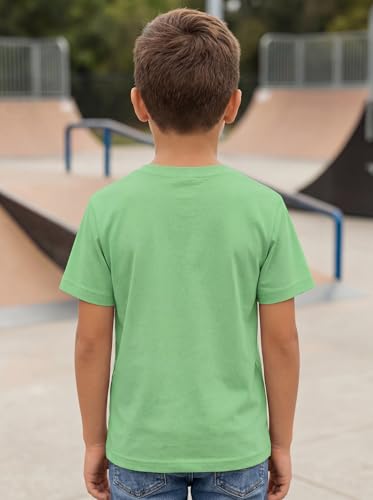 Image of HELLCAT Boys Round Neck Printed Blended Cotton Tshirt -Combo Pack of 2 - Orange /Blue