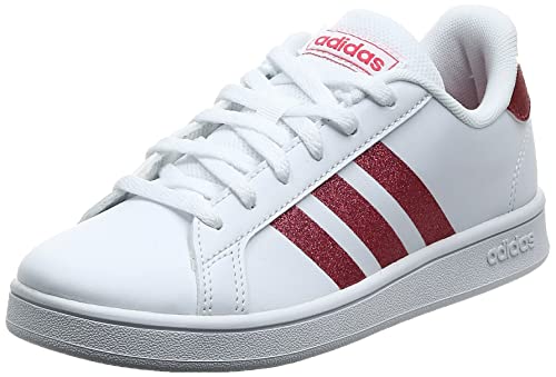 Adidas Grand Court K, Zapatillas, White Real Pink S18 FTWR White, 36 2/3 EU