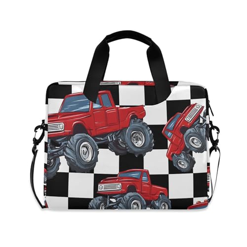Maletín portátil ALASA con diseño monster truck rojo miniatura 1