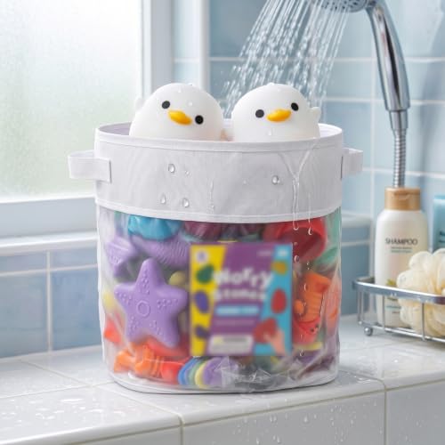 Organizador de juguetes para baño impermeable que evita la humedad en las duchas 7