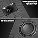 Saiyin On-Wall Speakers (Pair) Compact,Flexible Wall-Mountable Surround Speakers,4 Ohms,3.5-Inch Woofer with Horn Tweeter,2-Way Passive Speakers for Home Theater, Living Room,Office