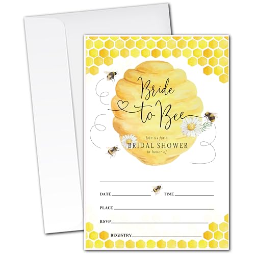 ZYQFN Bride to Bee Bridal Shower Invitations