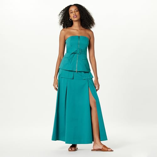 The Drop Women's Strapless Zip Front Top with Belt by @ieshathegr84